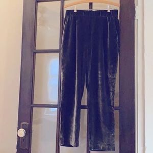 Ann Taylor Velour pants (black)